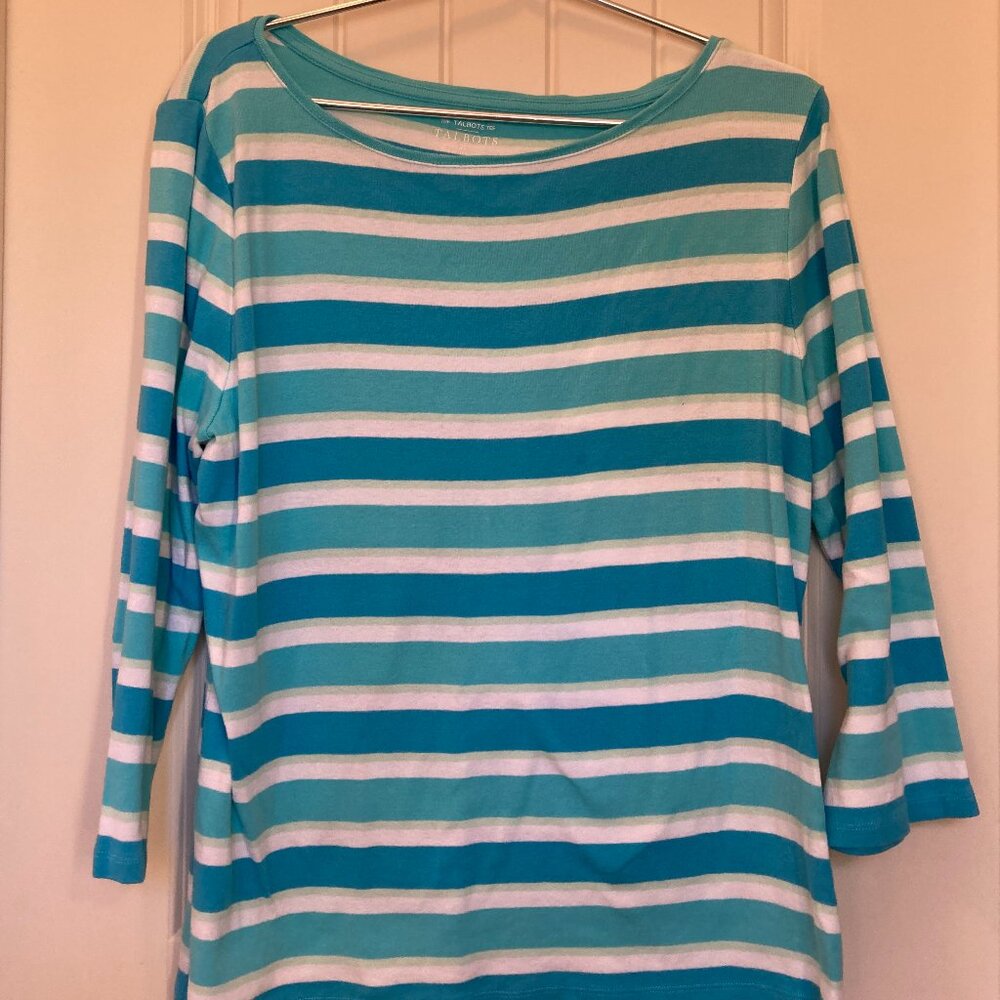 Talbots Tee XL Women's 3/4 Length Sleeve Shirt